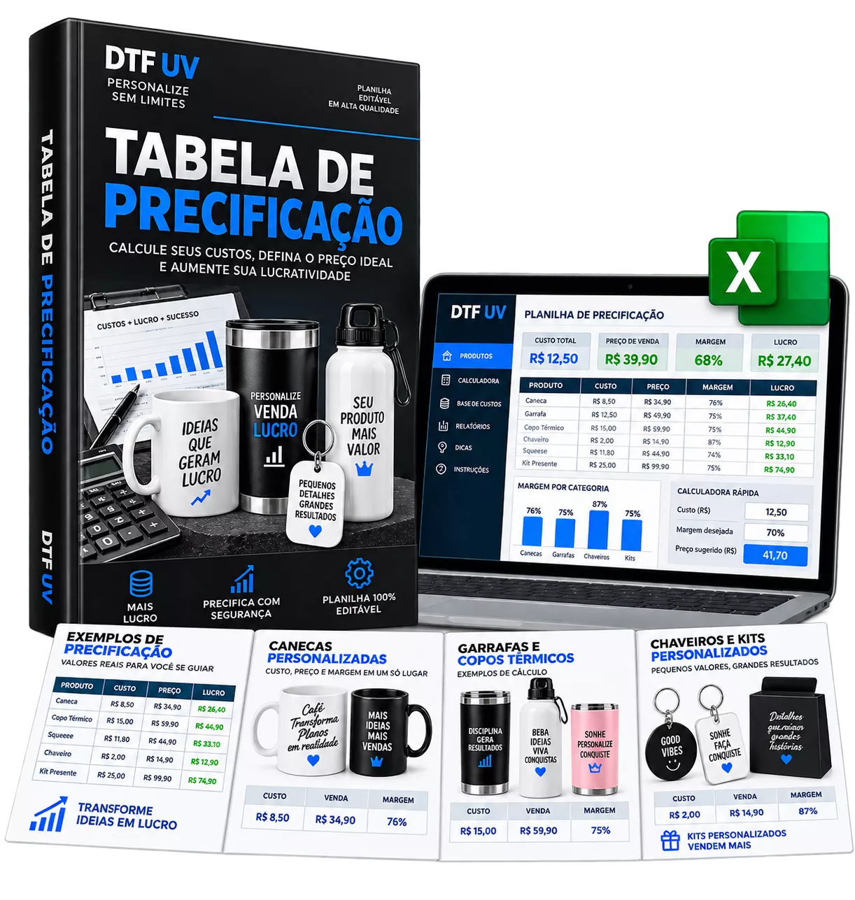 Tabela de precificação incluída como bônus