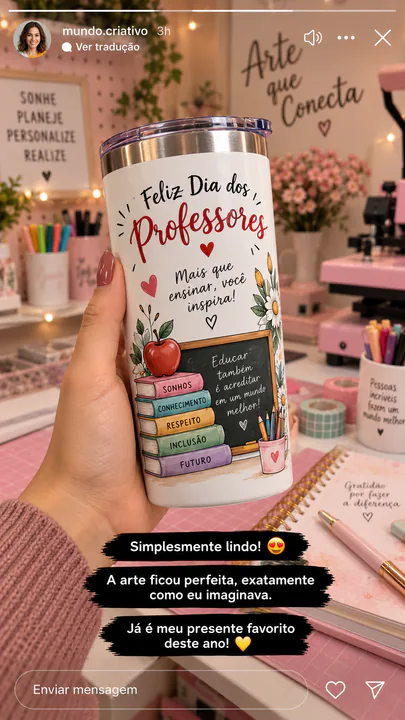 Produto personalizado criado com arte da Artbox