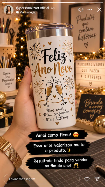 Produto personalizado criado com arte da Artbox