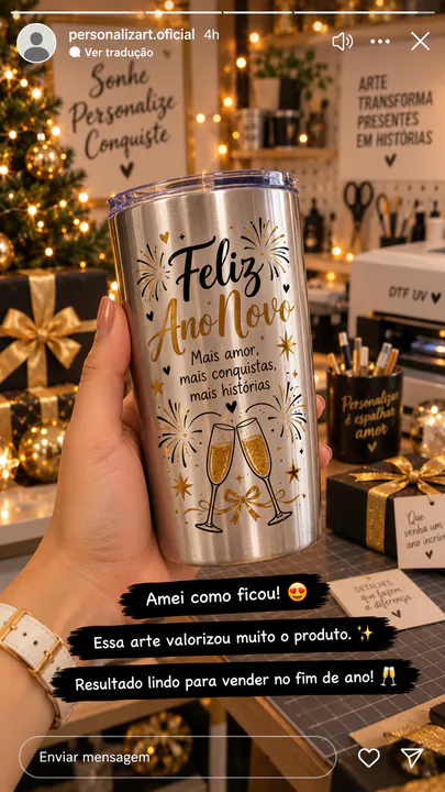 Produto personalizado criado com arte da Artbox